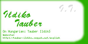 ildiko tauber business card